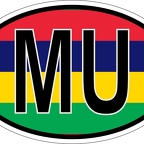r7146 Oval flag Maurice