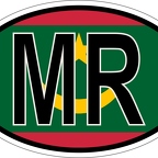 r7147 Oval flag Mauritanie