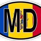 r7151 Oval flag Moldova