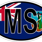 r7155 Oval flag Montserrat