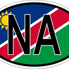 r7158 Oval flag Namibie