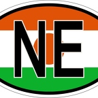 r7162 Oval flag Niger