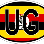 r7170 Oval flag Ouganda