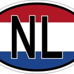 r7178 Oval flag Pays-Bas