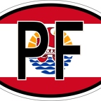 r7185 Oval flag Polynesie francaise