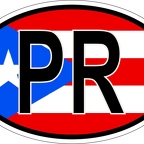 r7186 Oval flag Porto Rico