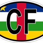 r7190 Oval flag R centrafricaine