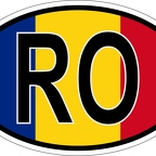 r7192 Oval flag Roumanie
