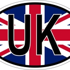 r7193 Oval flag uk