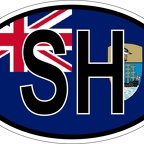 r7205 Oval flag Sainte-Helen