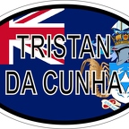 r7205b Oval flag tristan cunha