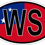 r7208 Oval flag Samoa