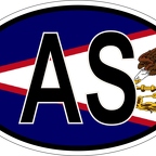r7209 Oval flag Samoa us