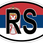r7212 Oval flag Serbie