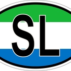 r7214 Oval flag Sierra Leone