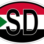 r7219 Oval flag Soudan