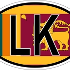 r7221 Oval flag Sri Lanka
