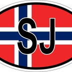 r7225 Oval flag Svalbard Mayen