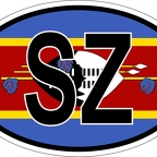 r7226 Oval flag Swaziland