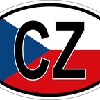 r7232 Oval flag Czech