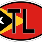 r7235 Oval flag Timor-Leste