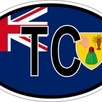 r7242 Oval flag TurksCaicos