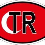 r7243 Oval flag Turquie
