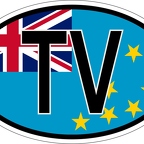 r7244 Oval flag Tuvalu