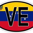 r7250 Oval flag Venezuela