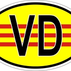 r7252 Oval flag Sud Viet Nam