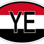 r7254  Oval flag Yemen