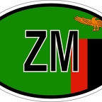 r7257  Oval flag Zambie