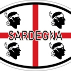 r7263 oval flag sardaigne