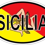r7264 oval flag sicile