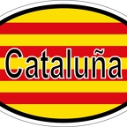 r7268 oval flag catalogne