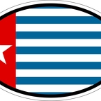r7272 oval flag papua west