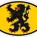 r7305 oval flag flamand