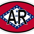 r7324 oval flag arkansas