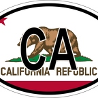 r7325 oval flag california