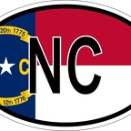 r7326 oval flag carol du nord