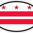 r7333 oval flag dc columbia