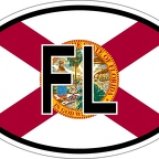 r7334 oval flag floride