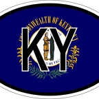 r7342 oval flag kentucky