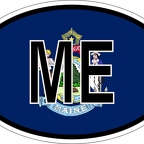 r7344 oval flag maine