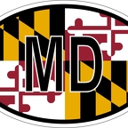 r7345 oval flag marynland