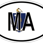 r7346 oval flag massachussets