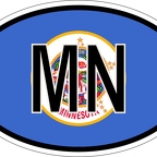 r7348 oval flag minnesota
