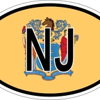r7354 oval flag new jersey