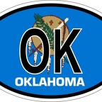 r7358 oval flag oklahoma