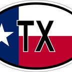 r7363 oval flag texas